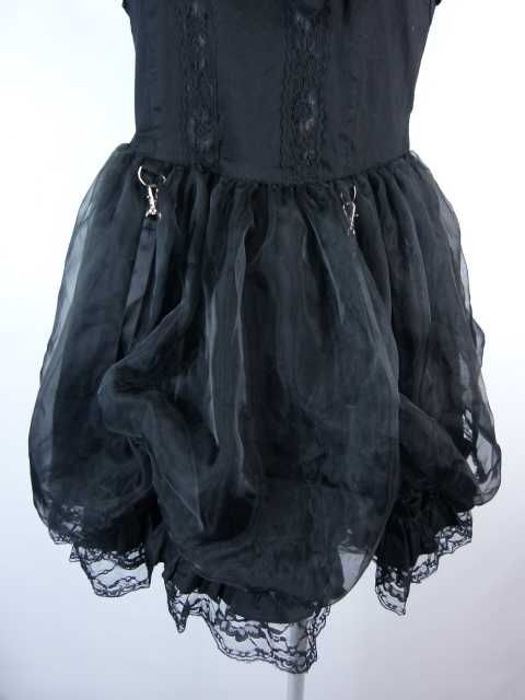 Living Dead Souls Lolita goth punk sukienka mini / M