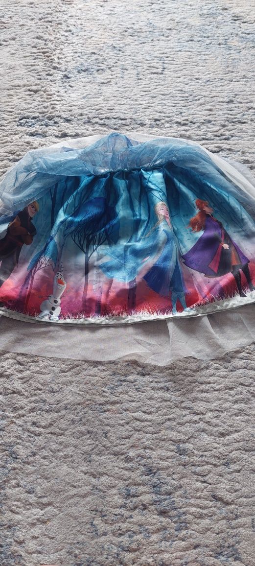 Zestaw C&A  128 134 cm Frozen Kraina Lodu spódniczka bluzeczka Elsa An