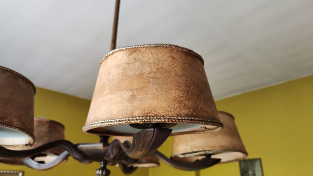 Lampa antyczna mosiężna