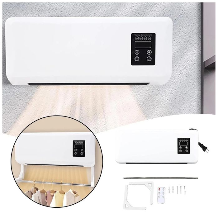 Aquecedor de Parede 3 em 1 c/ Comando