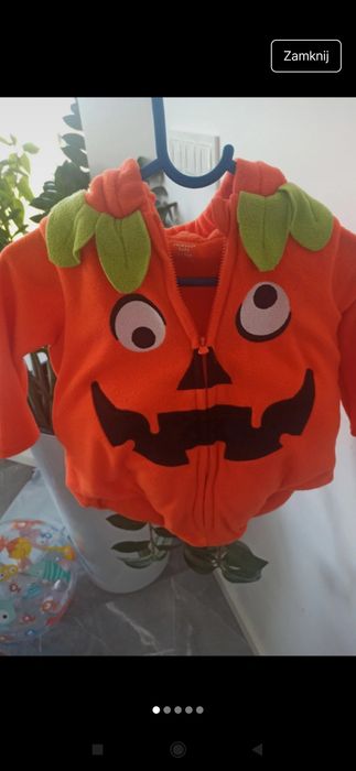 Przebranie dynia 74 bal halloween dzień dyni
