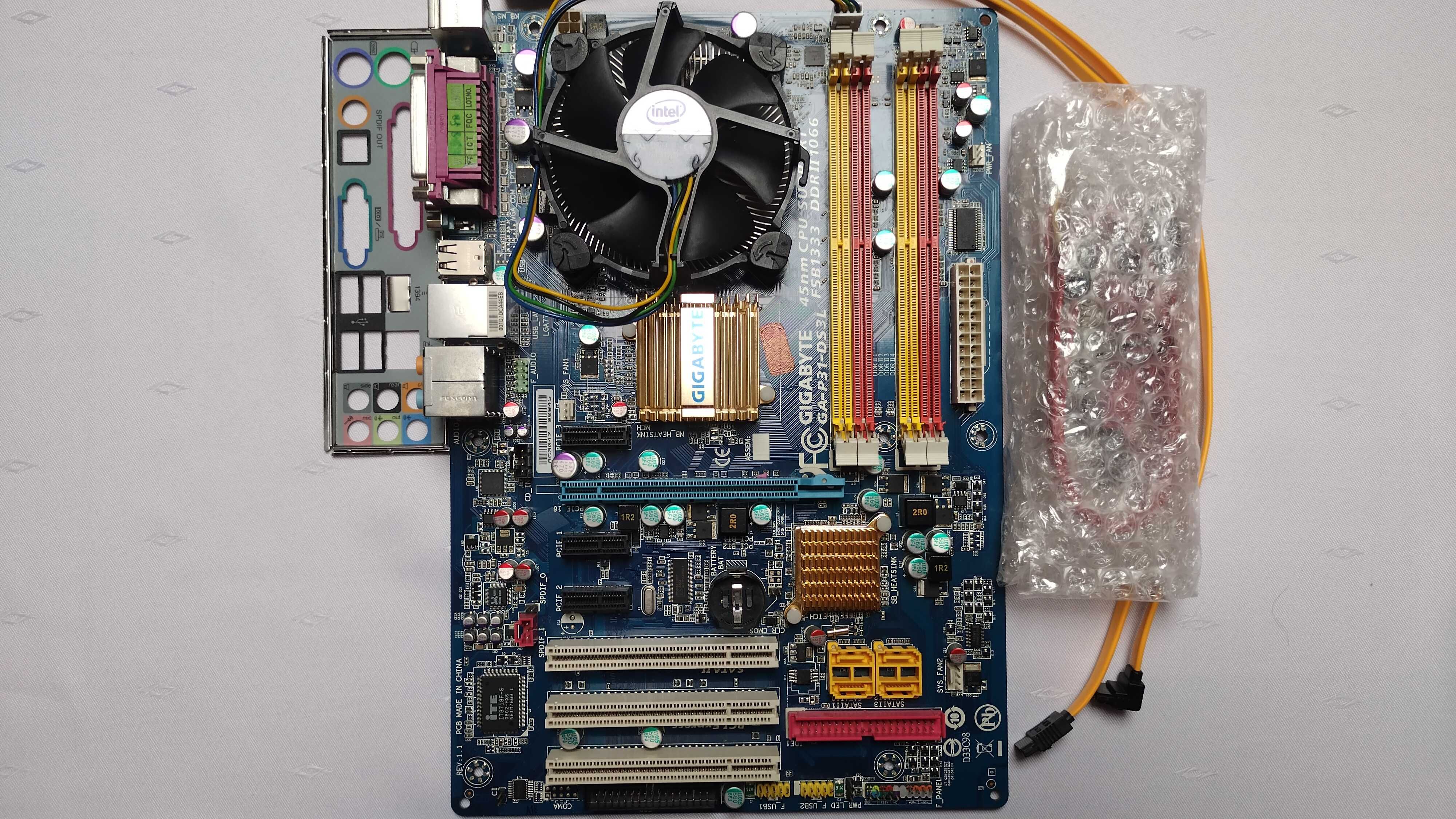Zestaw: 2 płyty główne, Core E8400 + E7200, GeForce GT 740, RAM DDR2