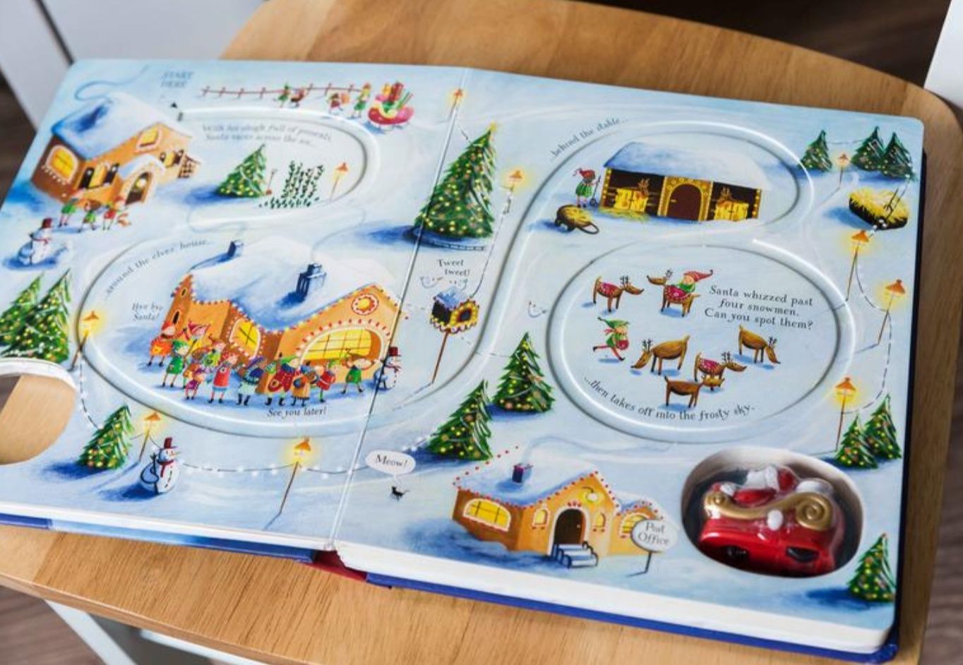 Книга з іграшкою Санта Usborne Santa's Christmas Journey