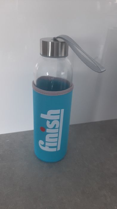 Szklana butelka na wodę 500 ml / 0,5 l / z etui