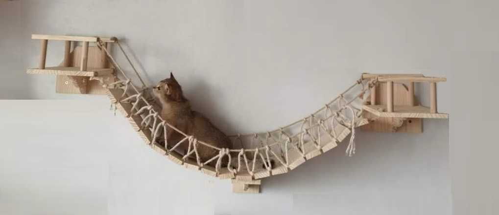 *_* Mostek dla kotka na ścianę, Rama wspinaczkowa, dł. 164cm