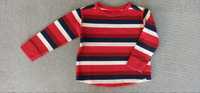 Sweterek GAP Baby Paski Czerwony Super Stan 100% Bawełna R. 86/92cm