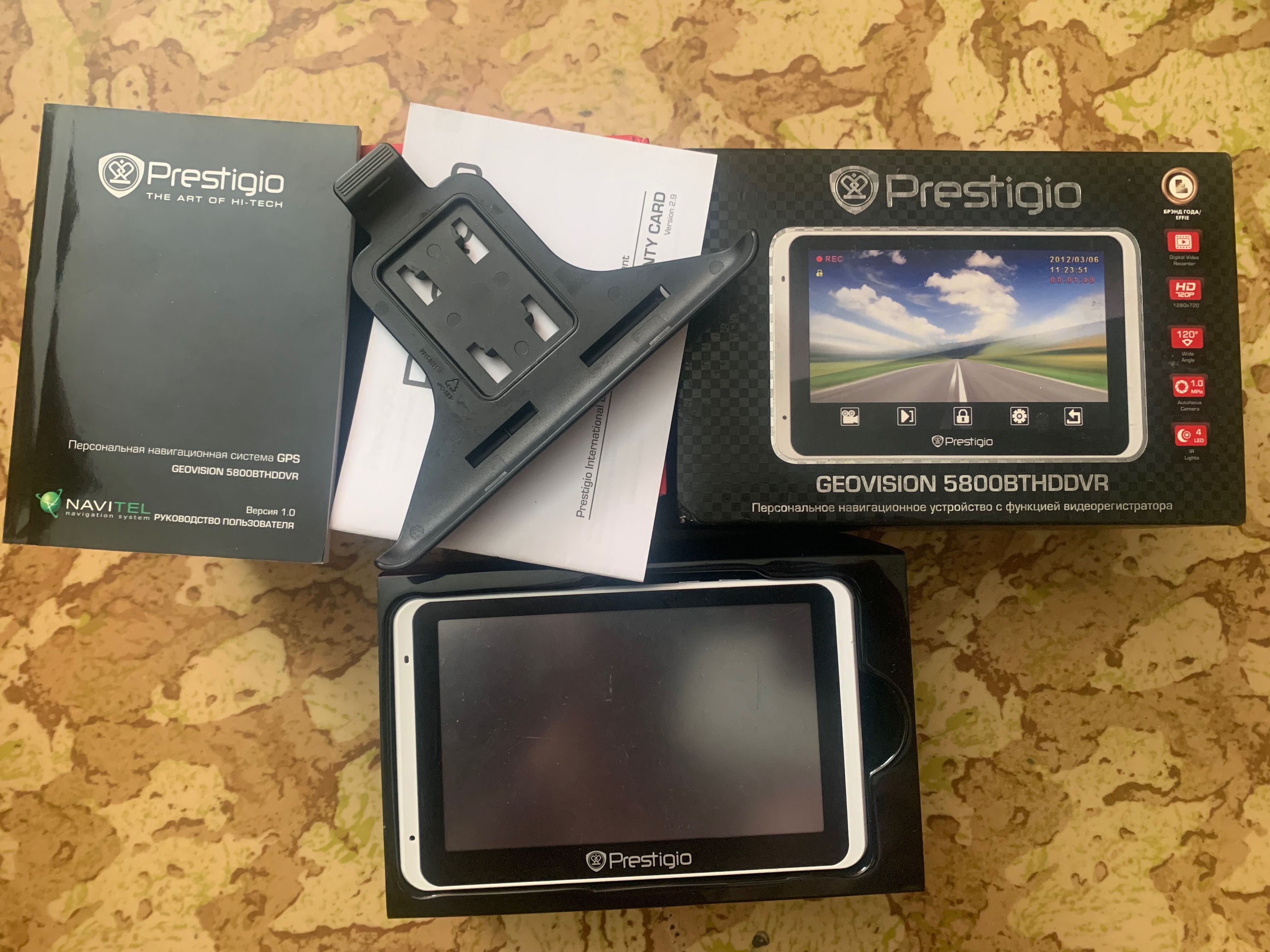 Prestigio 5800 BtHdDvr, навігатор реєстратор