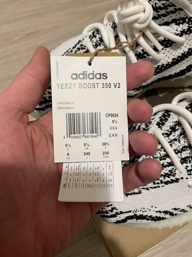 Yeezy Boost 350 V2 Zebra r. 38 2/3