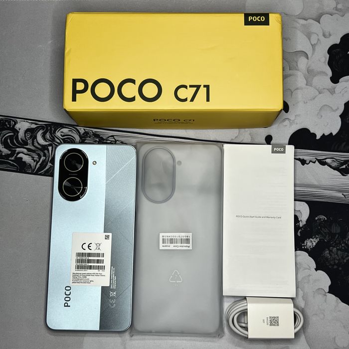 Xiaomi Poco c71 3/64gb 120гЦ+ПОДАРУНКИ 5200mAh androig 15 nfc