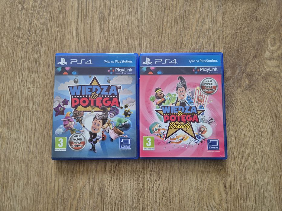 2x Wiedza to potęga + Dekady Ps4 Ps5 PlayStation 4 i 5 jak nowe!