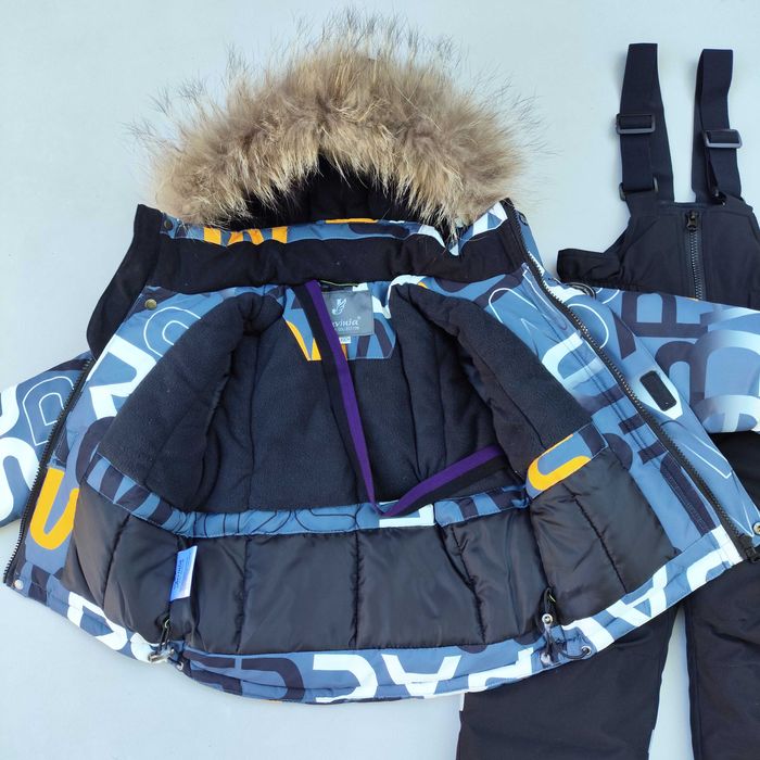 Зимовий термо комбінезон дитячий роздільний теплий мембрана на флісі