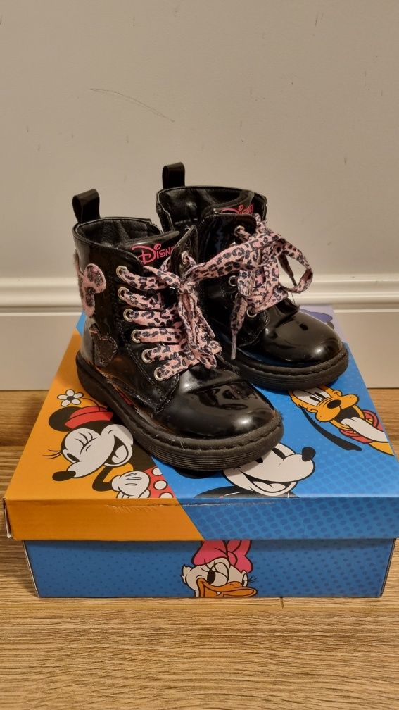 Buty botki kozaki Minnie Mickey 25 ocieplane wiosenne