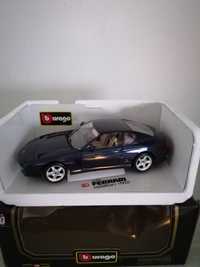 Kolekcjonerski metalowy model auta FERRARI 456GT (1992) firmy Burago