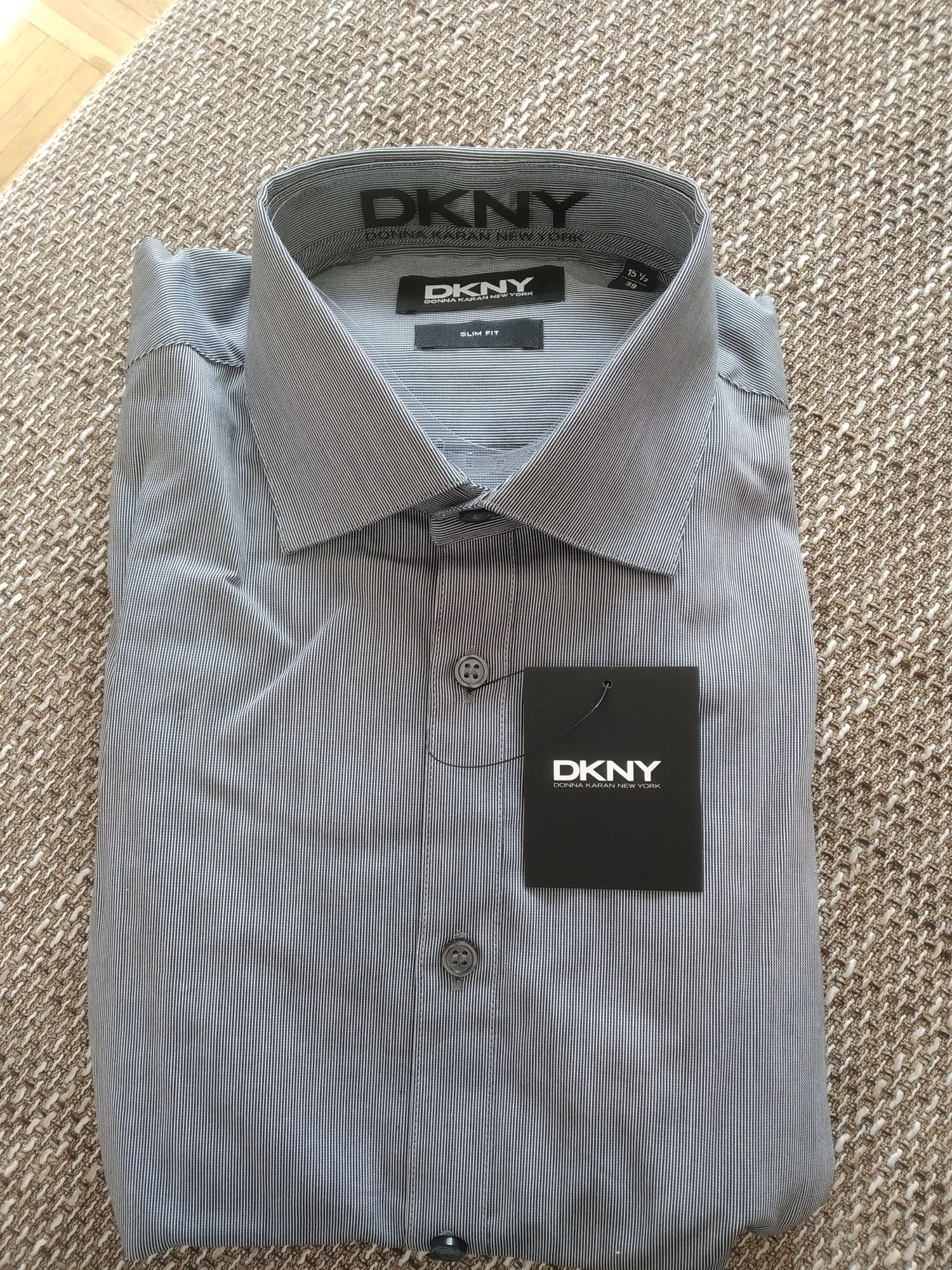 DKNY New York shirt slim fit 39 koszula męska nowa