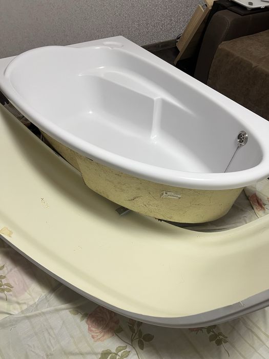 Ванна акрилова. Кутова біла.