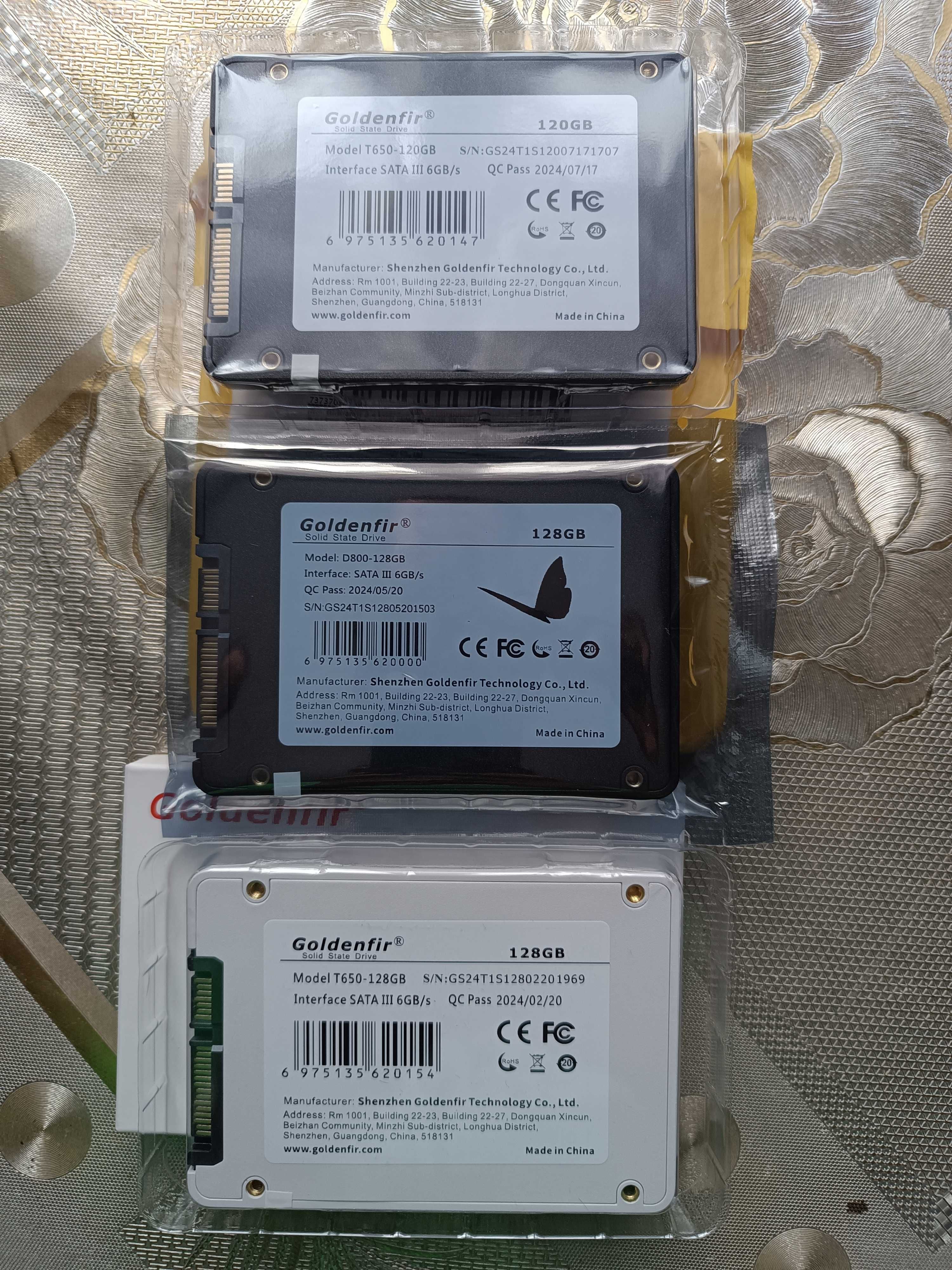 Нові Goldenfir ССД 120gb 64 128 240 256 512 SATA III