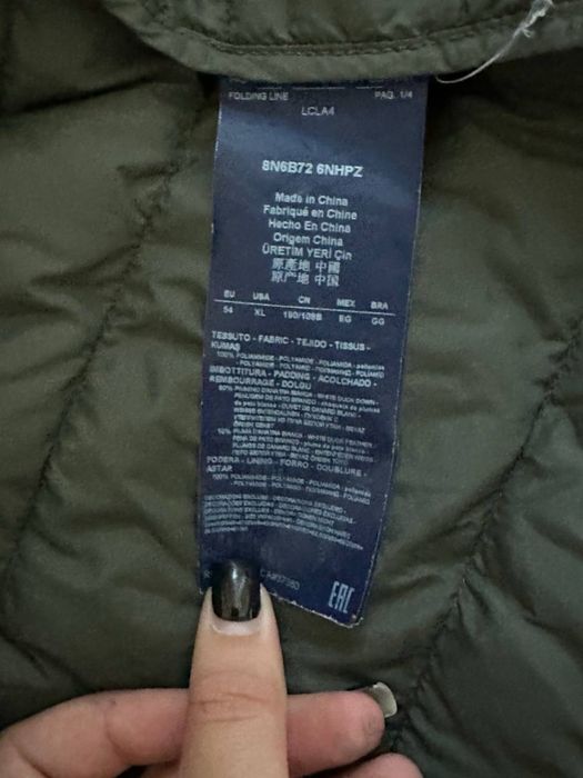 Куртка Мікропуховик Armani Jeans 100% оригінал