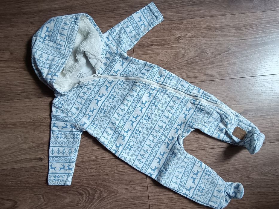 Pajacyk śpioch ciepły polarowy wewnątrz 68