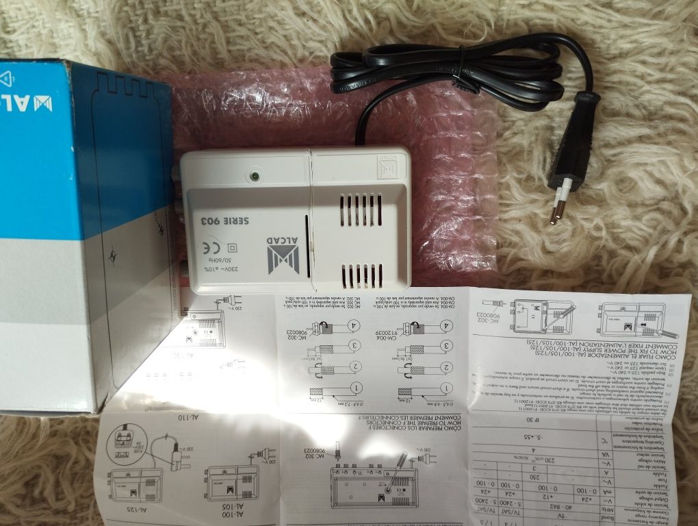 Wzmacniacz sygnału DVB-T anteny TV, SPLITER,