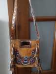 Alex Max torebka listonoszka skórzana boho hand made