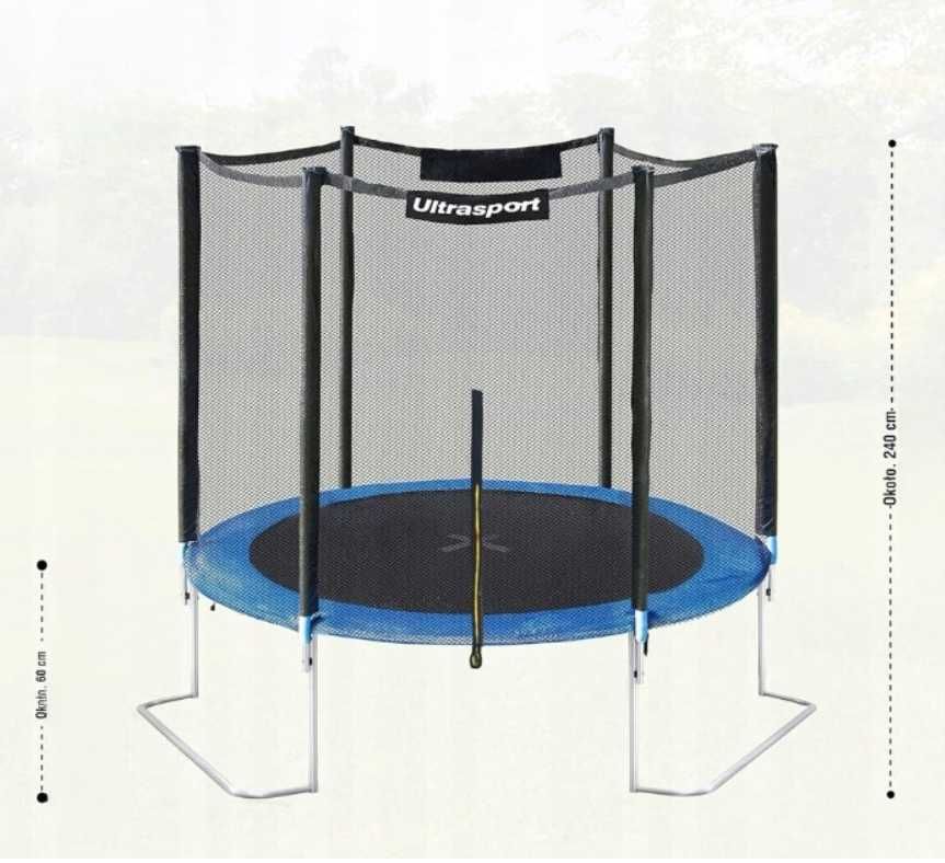 Trampolina ogrodowa z siatką 251cm Ultrasport niemiecka