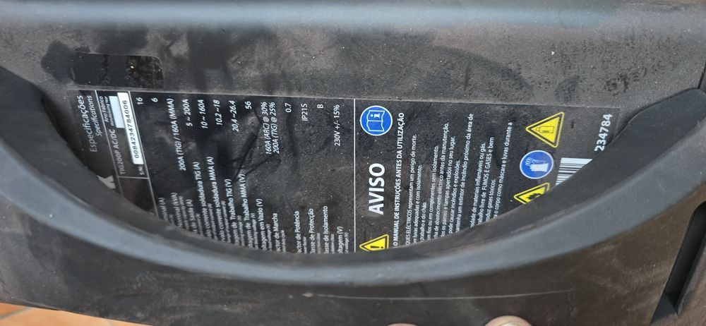 Maquina de soldar TIG