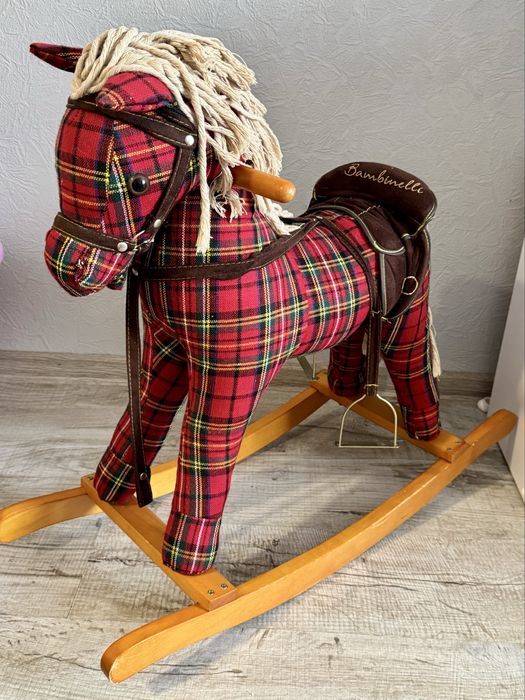 Качалка Bambinelli коник у клітинку тільки Дніпро