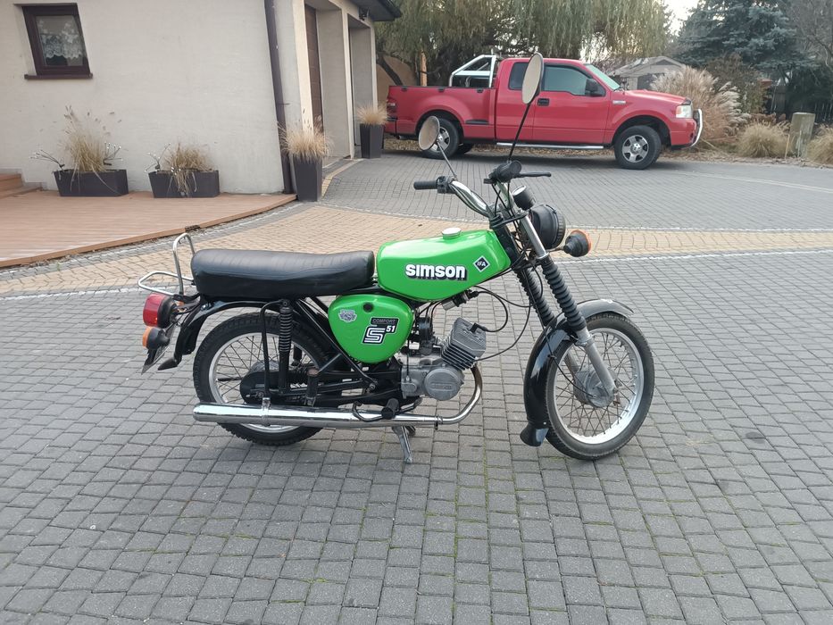Simson S51 zamiana zamienię motocykl quad cross prl auto bus itd