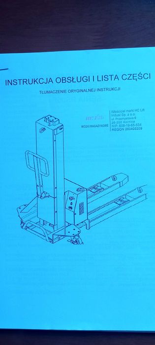 Wózek Podnośnikowy Półelektryczny seria PS05F