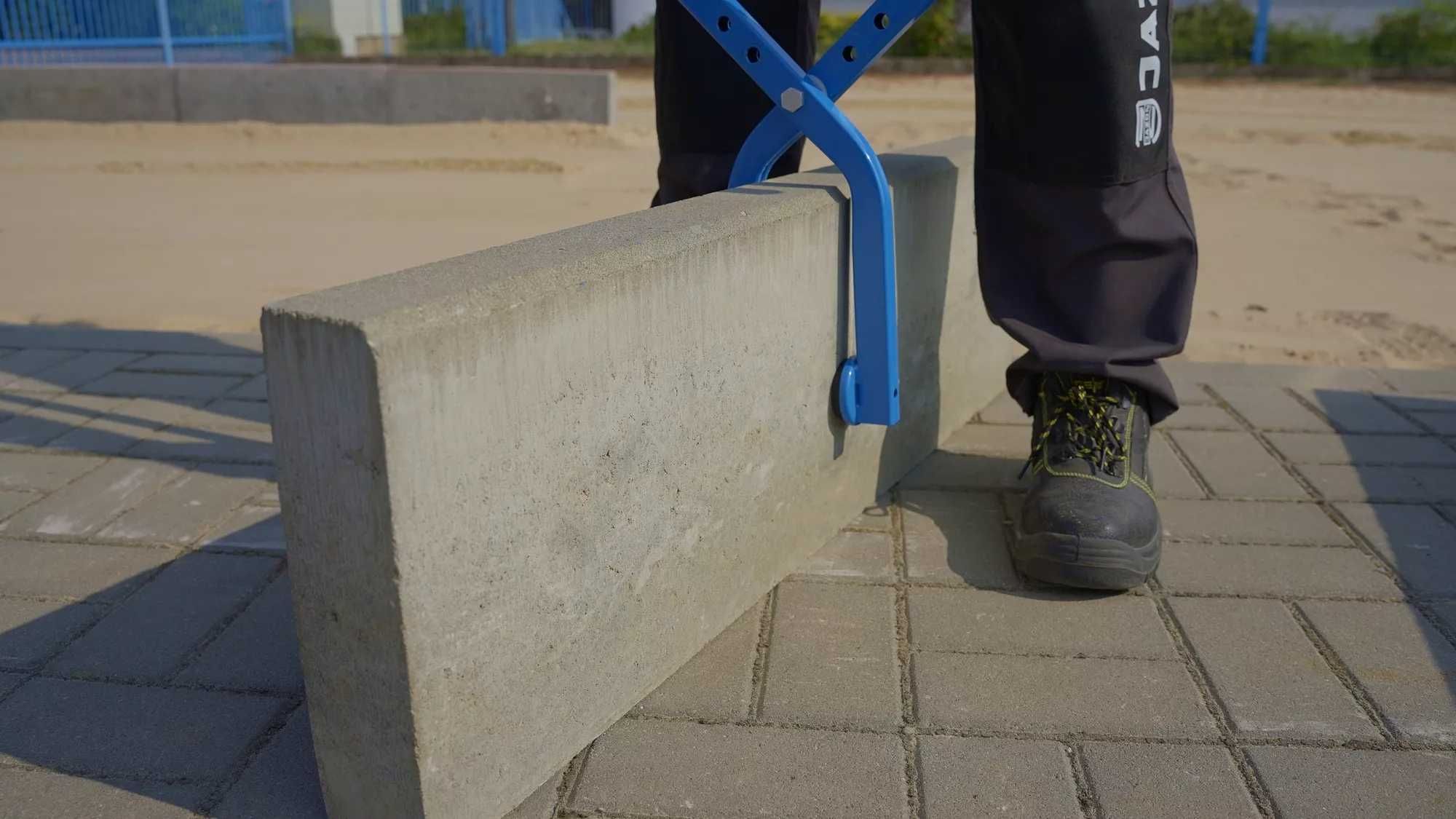 Ręczny chwytak poprzeczny pojedynczy Jazon CHPJ do obrzeży krawężników