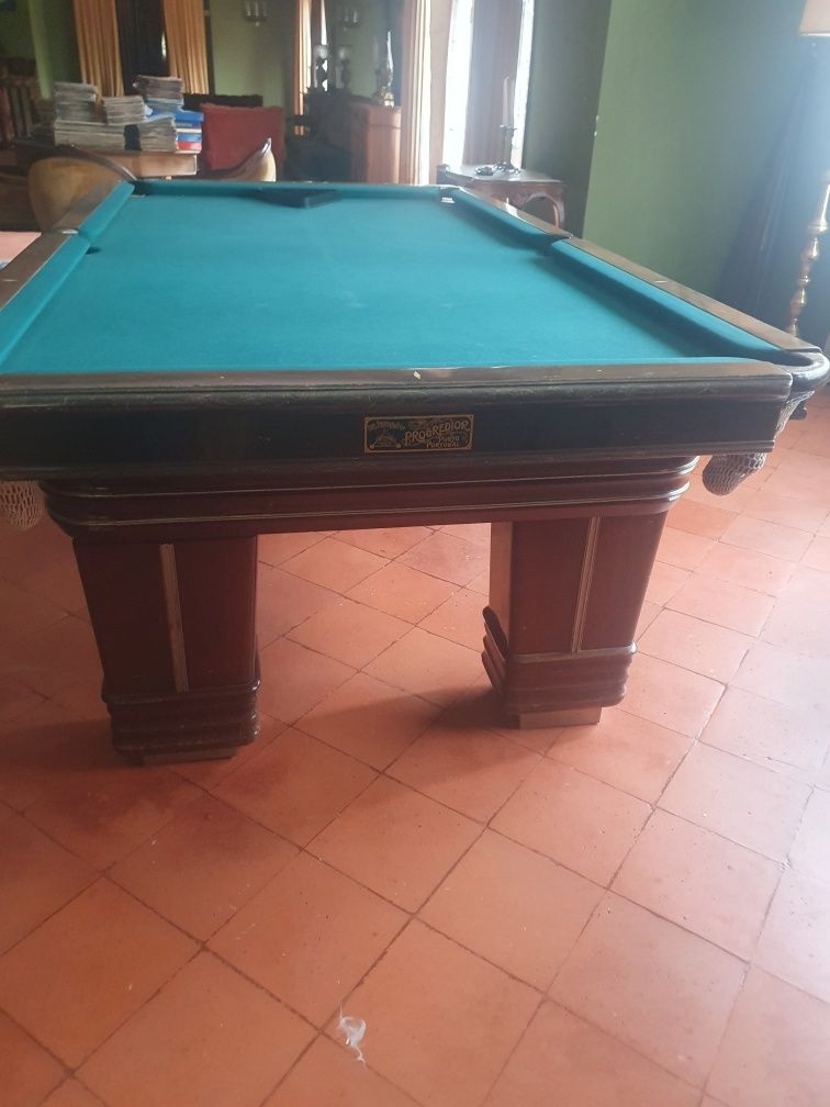 Mesa de Bilhar snooker antigo