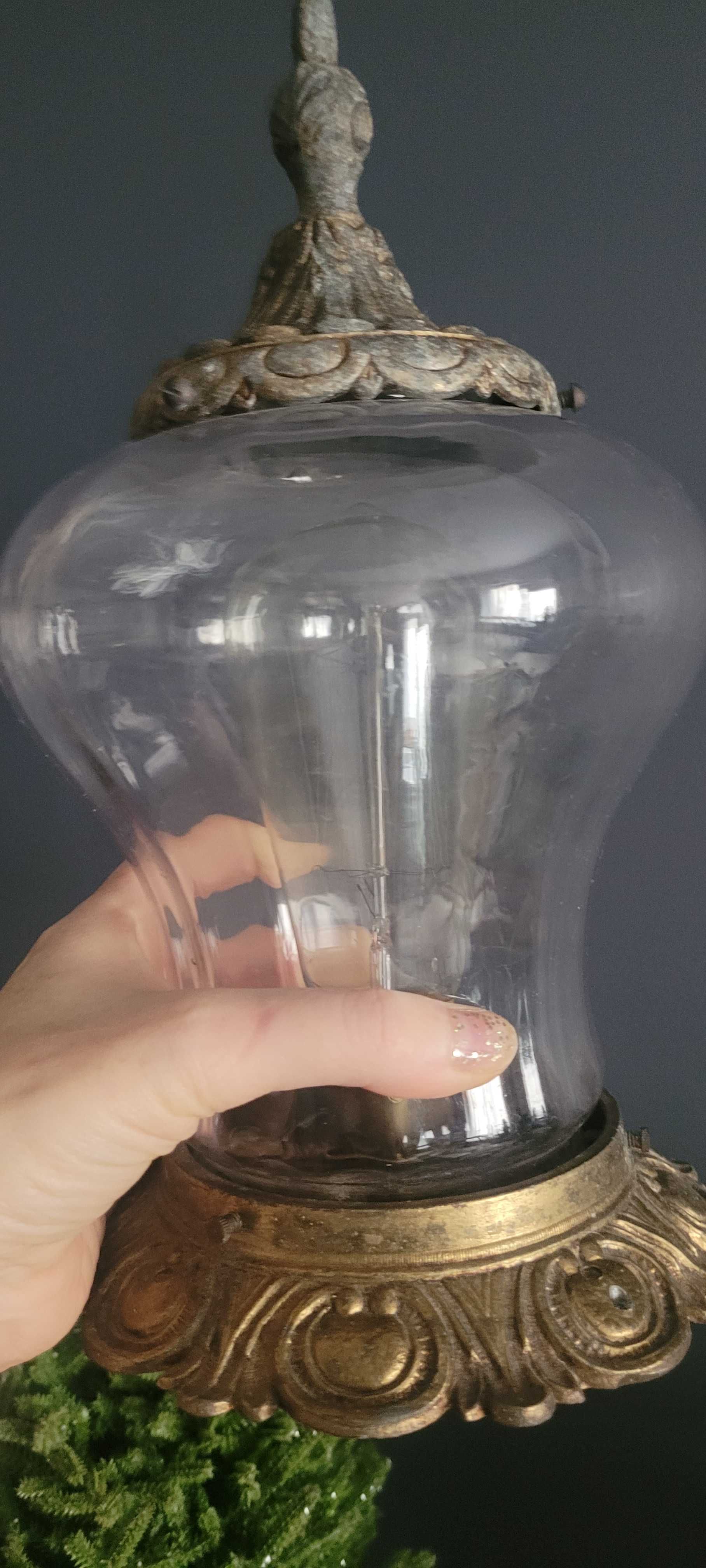 Lampa 1900 rok lampion żarówka