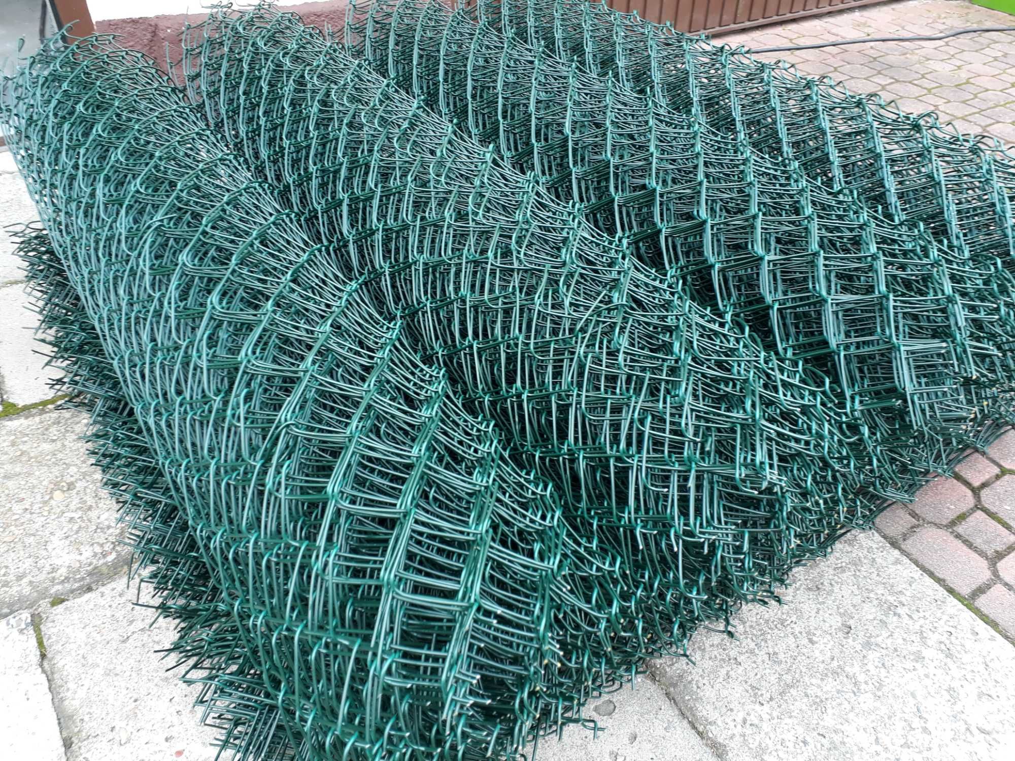 Siatka ogrodzeniowa! MOCNA GRUBA SIATKA ocynk+pcv 2/3.1mm 1.5m - 15 zł
