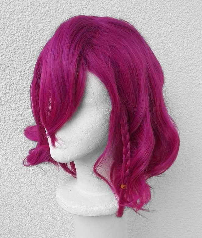 Kazuichi Soda Różowa magenta krótka peruka Danganronpy cosplay wig