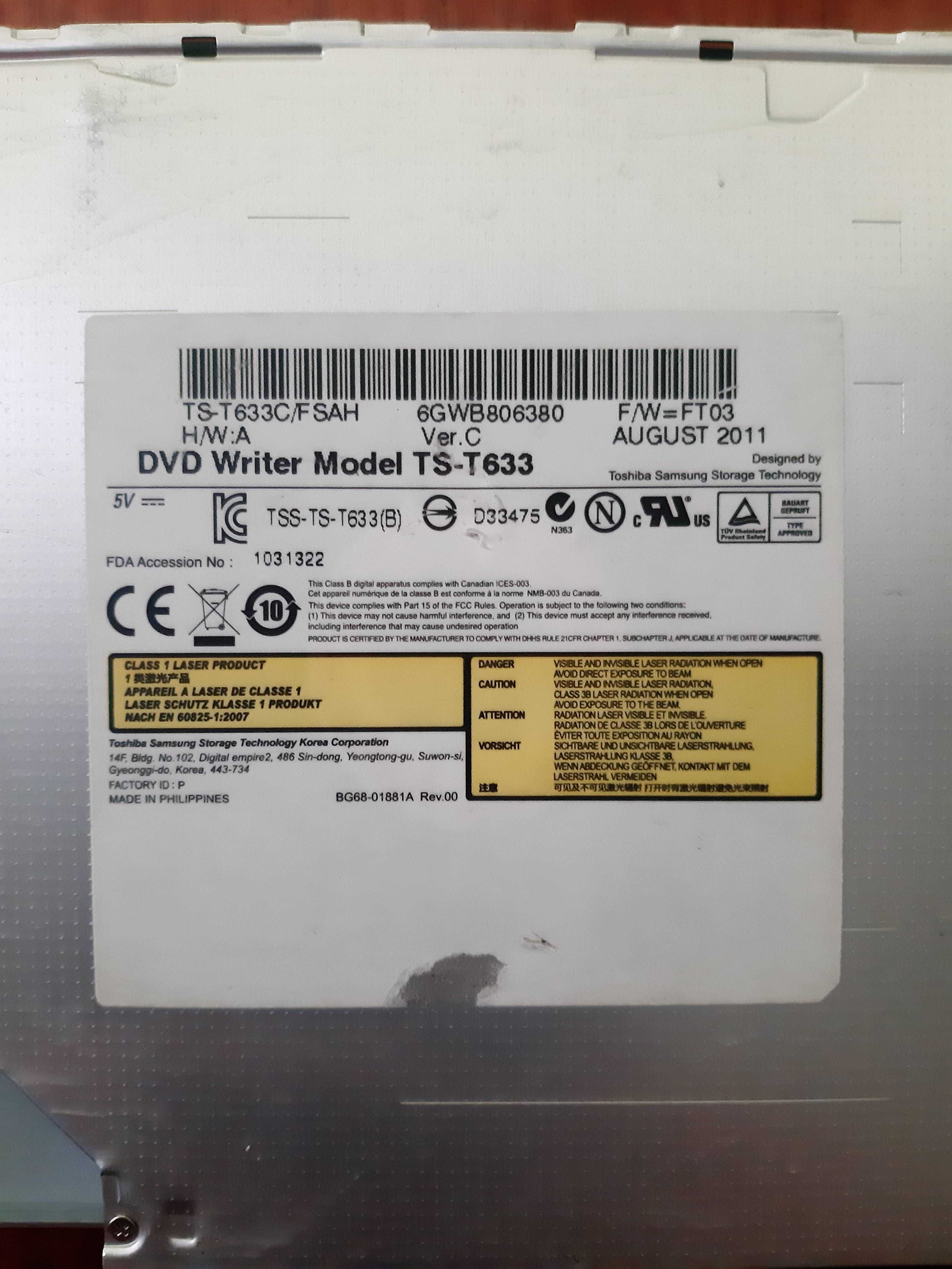 Всасывающий  DVD-RW Super Multi TS-T633C Dell  8X SATA SLOT-L