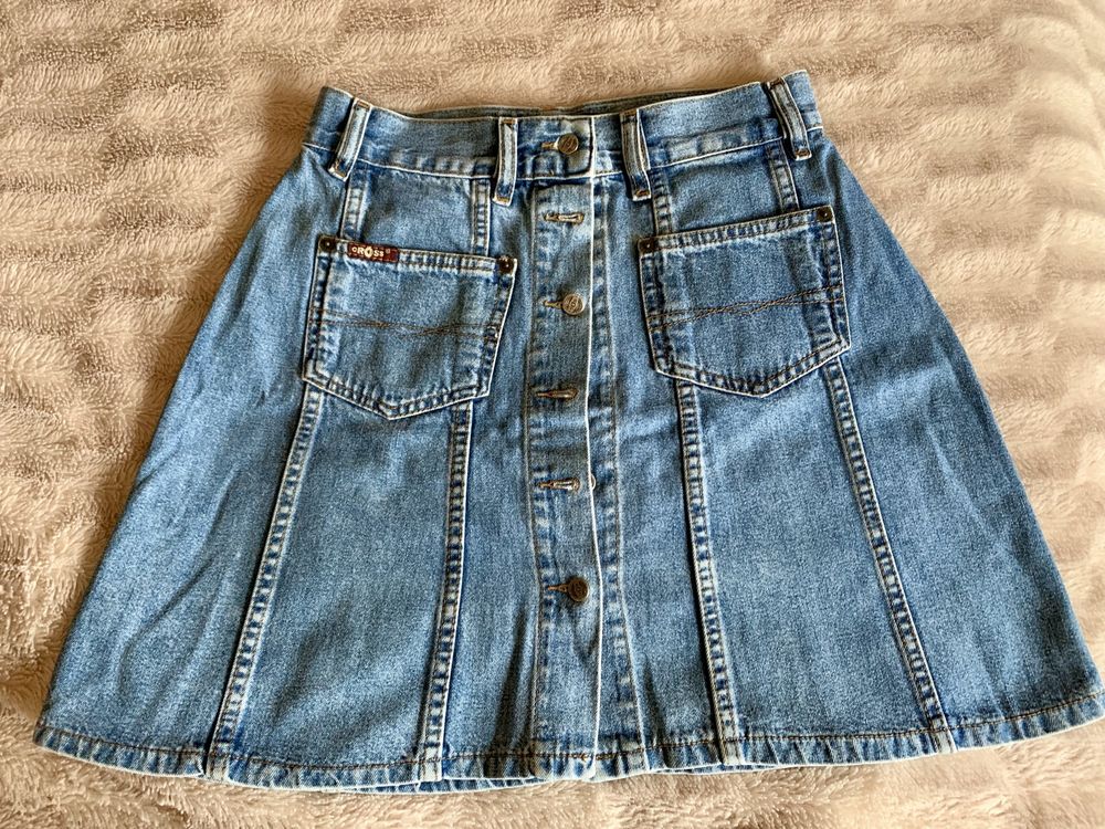 Trapezowa spódniczka mini   cross jeans