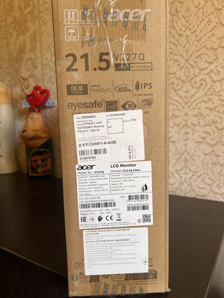 Монитор Acer V227QE3