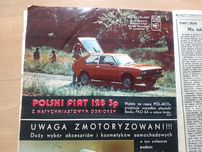 Plakat reklama Polski Fiat 128 3p