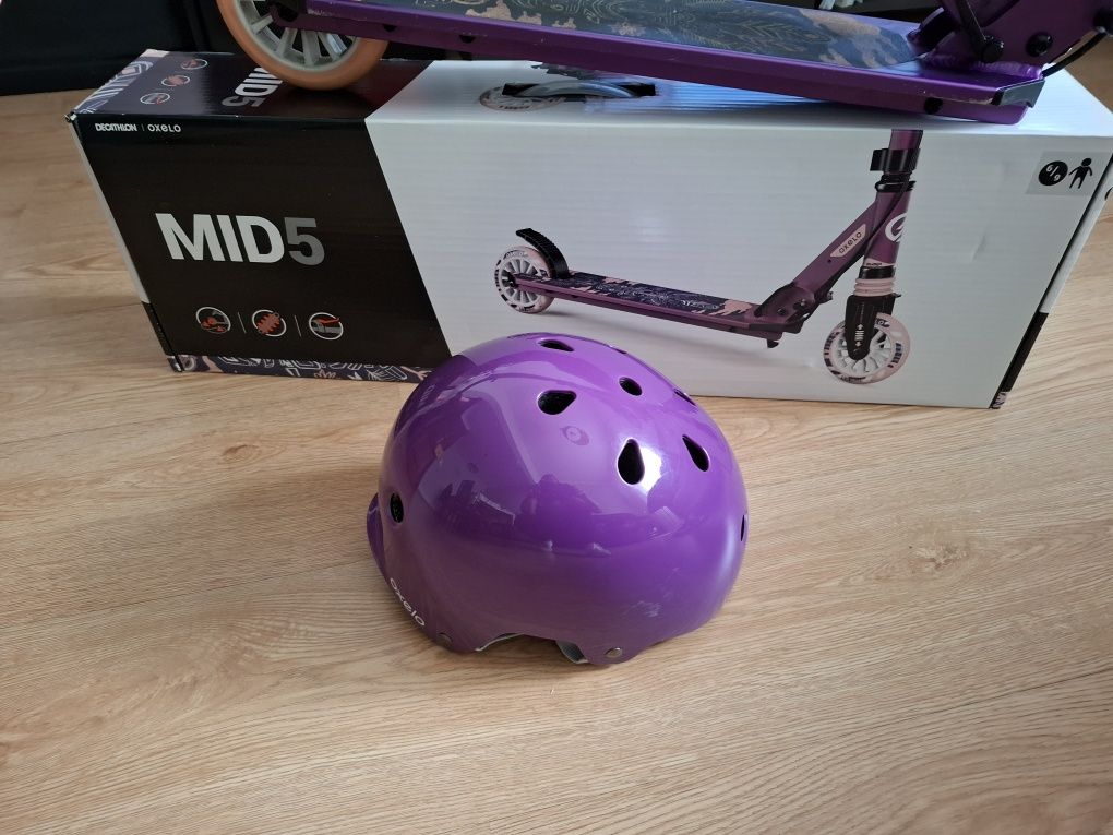 Trotinete com travão no guiador (MID5 violeta)