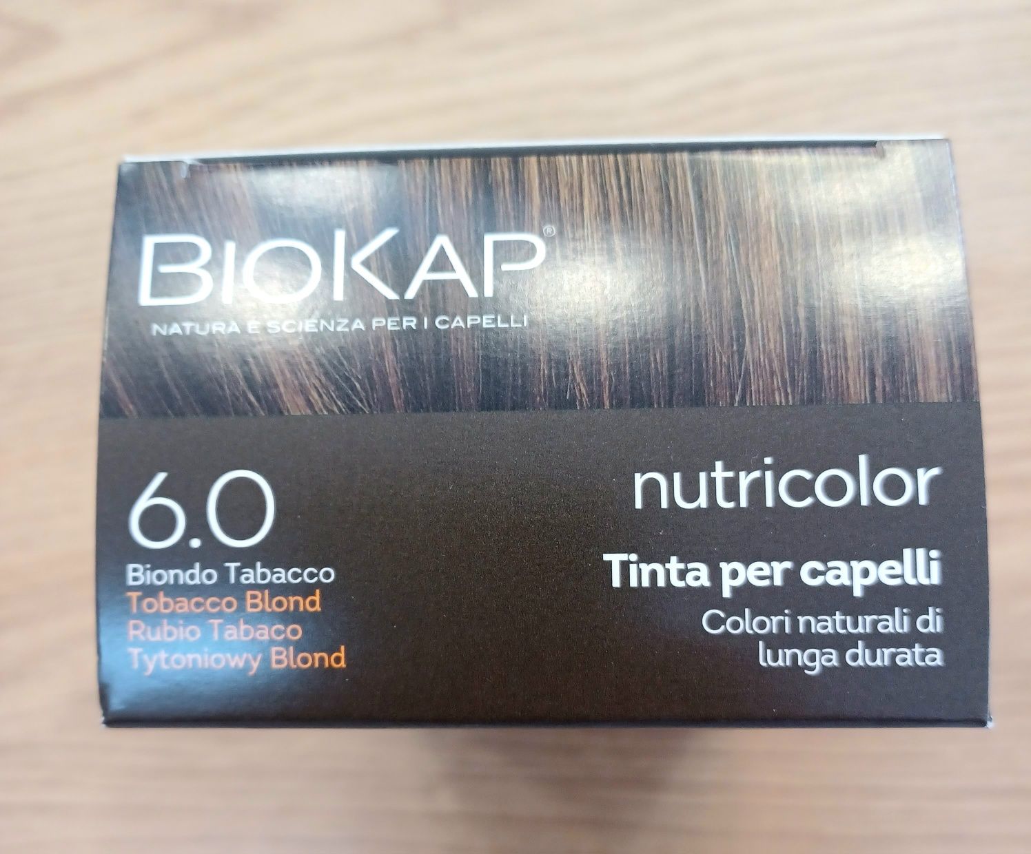 Farba Biokap NOWA 6,0 Tytoniowy blond nutricolor