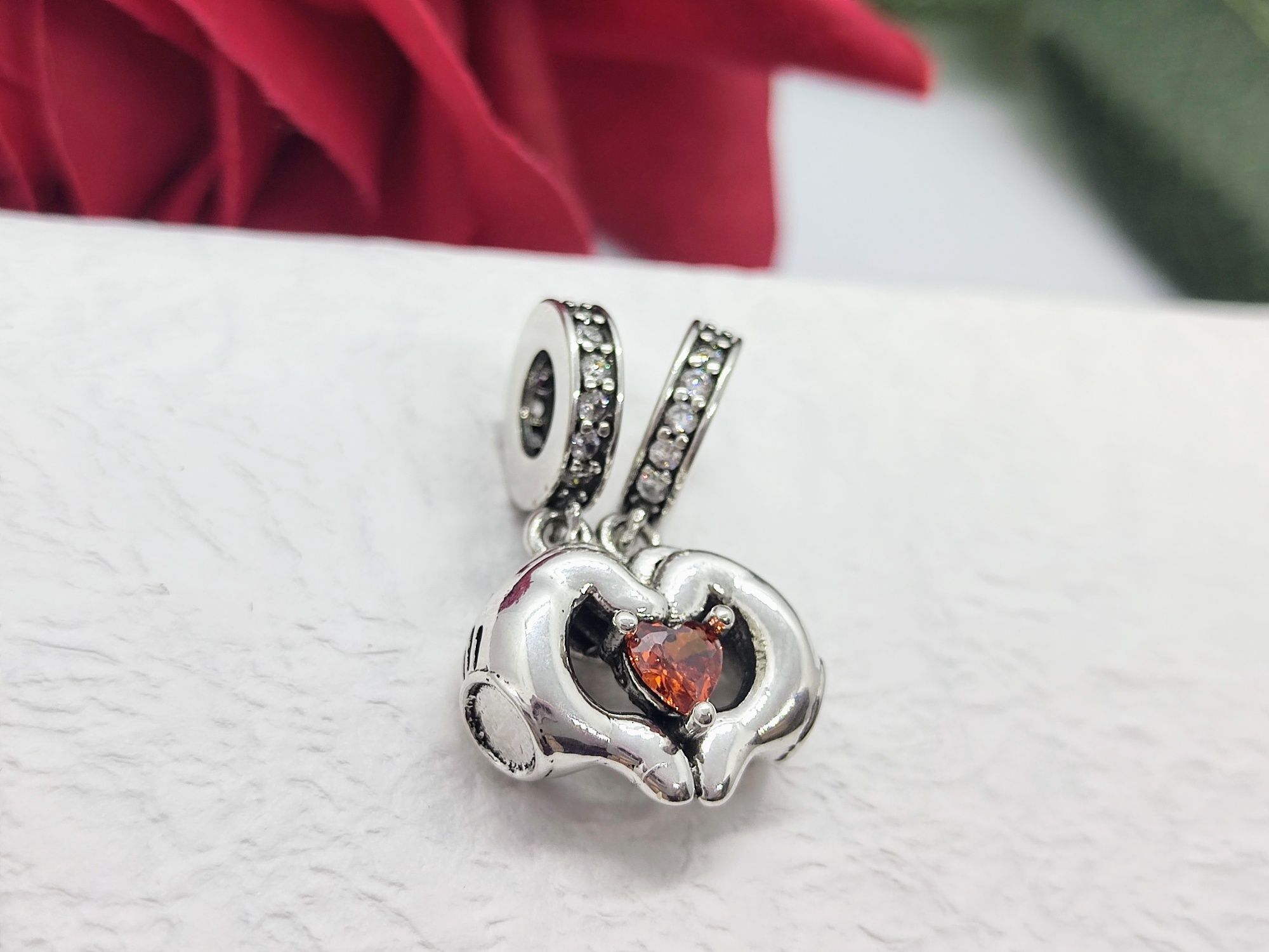 Charm's zawieszka miłość serce kryształ