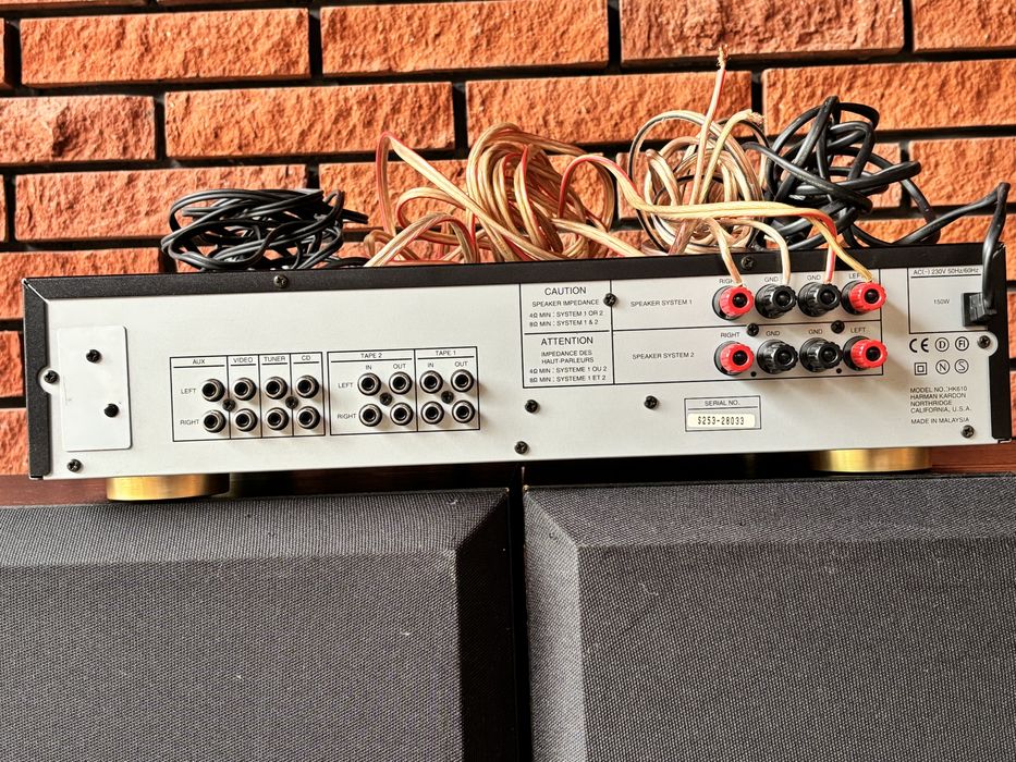 Zestaw audio, Harman Kardon HK 610 + kolumny Omni Audio SA 12.3 USA