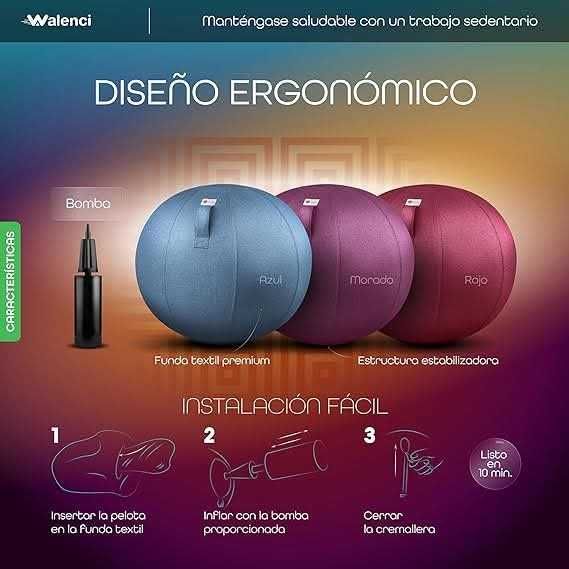 Bola para sentar, cadeira ergonômica