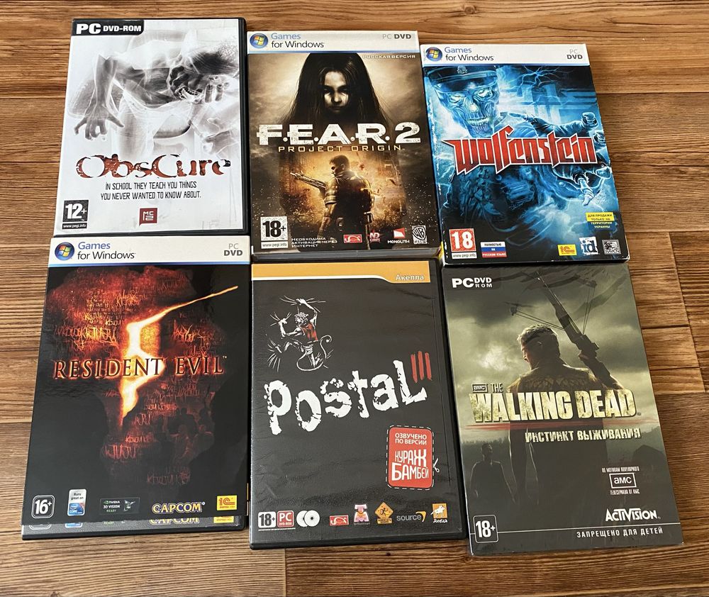 Ігри ПК (PC): Starcraft, Warcraft, Postal, Half-Life, Fallout, Gothic