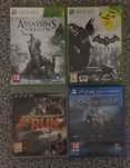 Conjunto de 4 jogos Playstation 3/4/Xbox 360