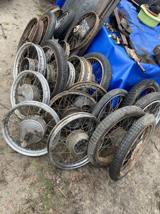 Koło koła wsk shl wfm junak simson jawa mz romet komar kadet do wózka