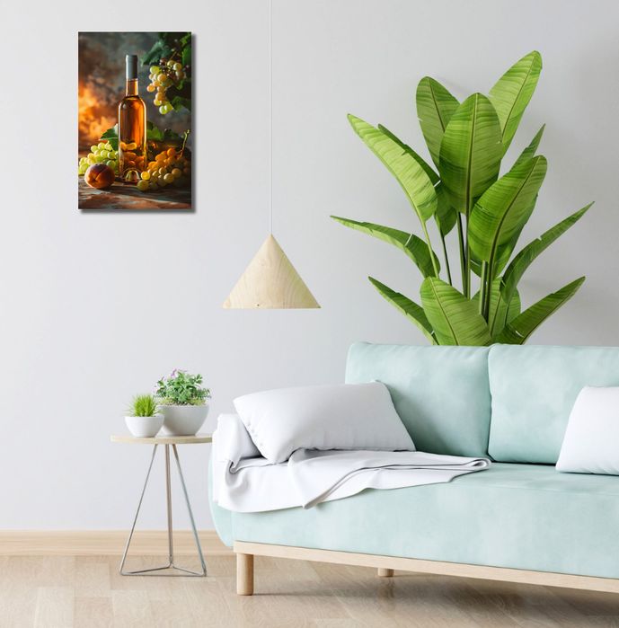 Obraz 30x50cm Bursztynowe Wino