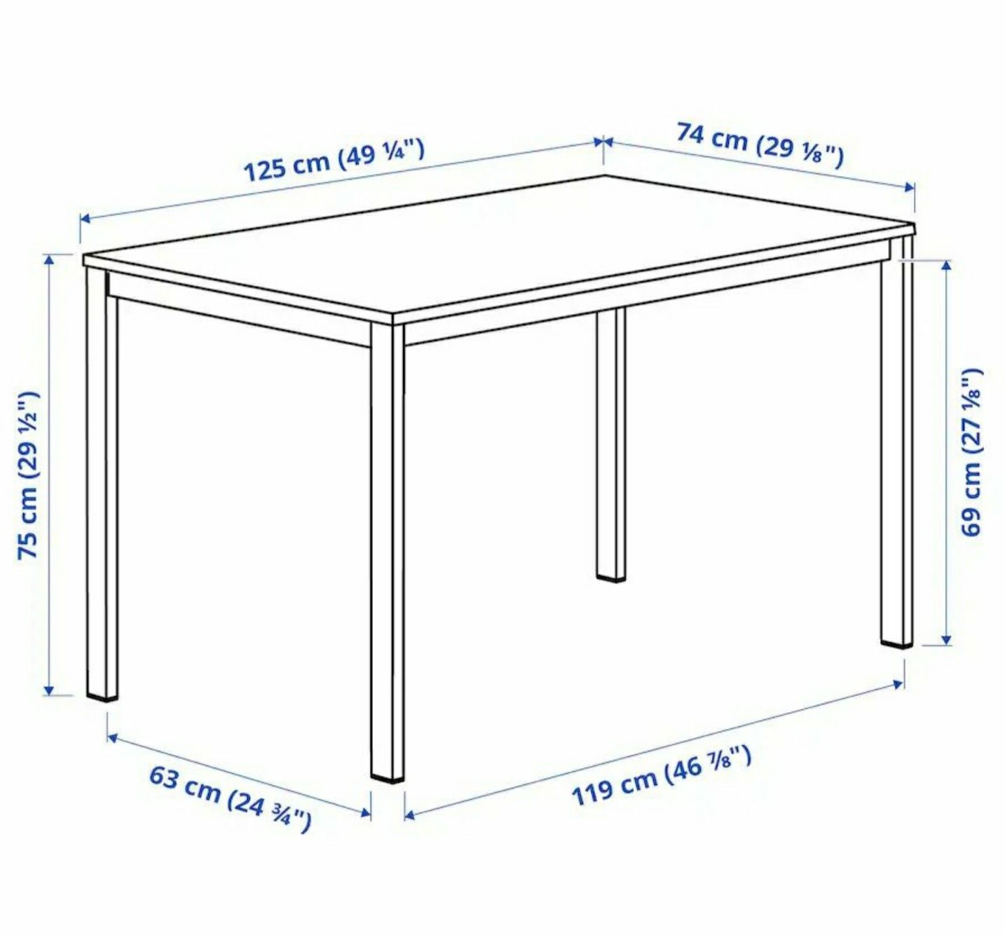Stół biały Ikea 4 osobowy z krzesłami (rezerwacja do 15.07)