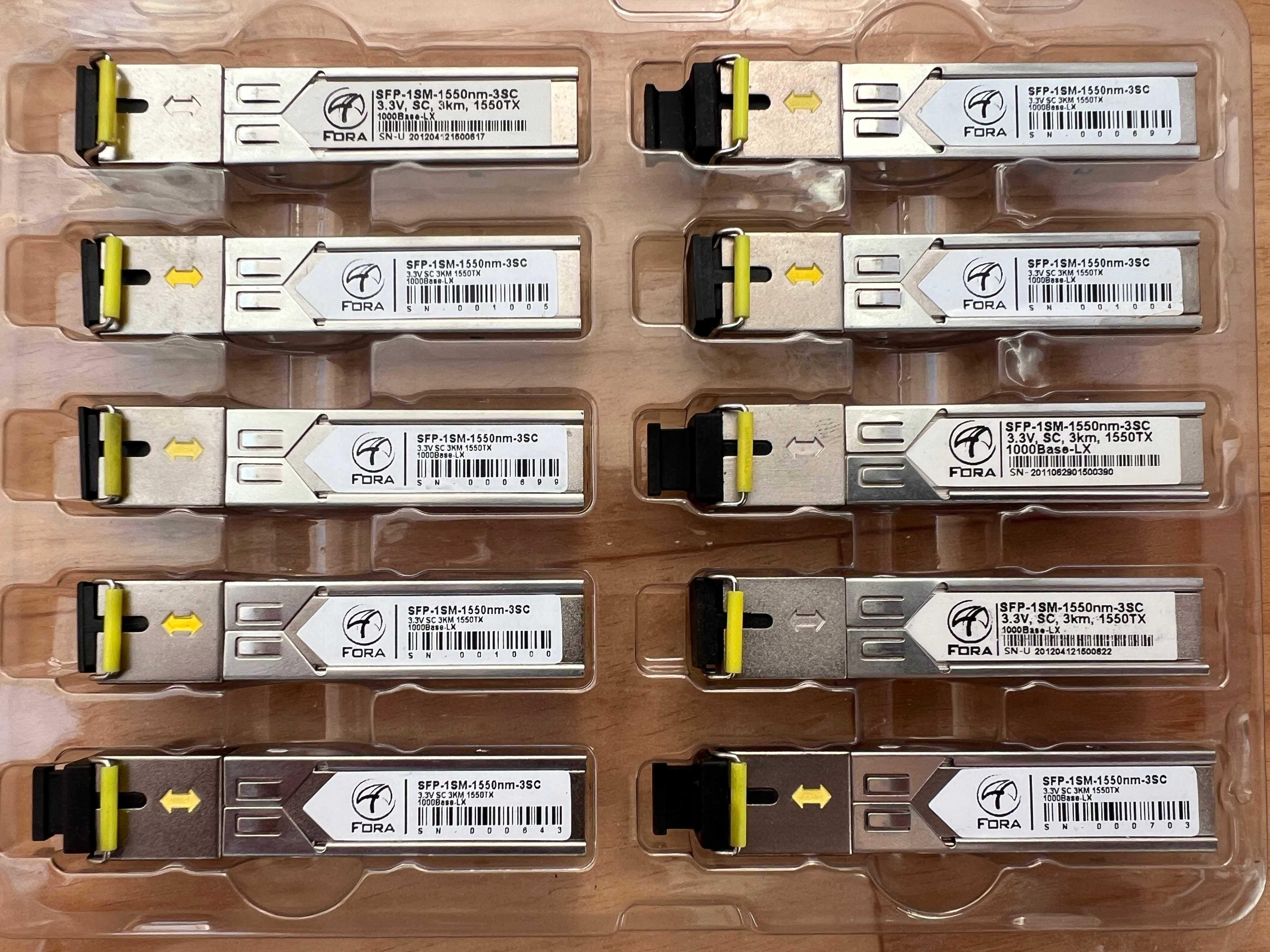 WDM SFP модули SC с DDM 1310 и 1550 (SFPd-03-1310-WDM-SC)