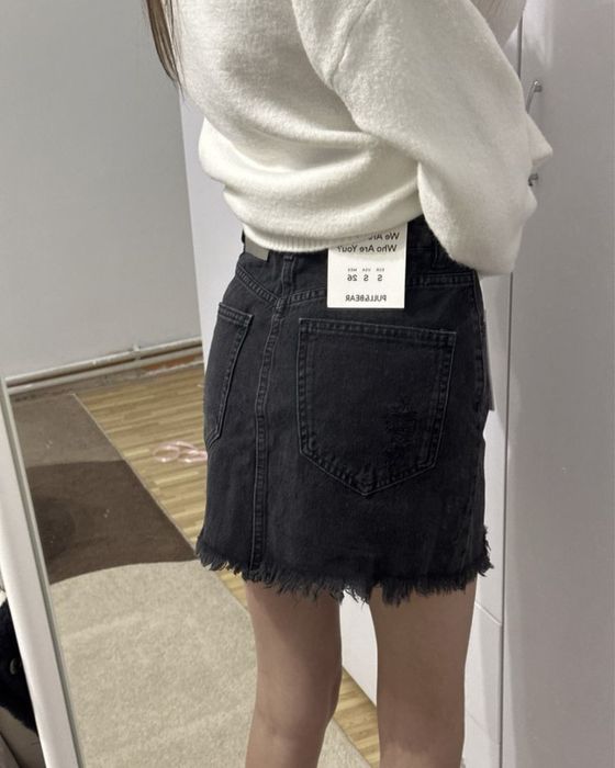 Джинсова спідниця pull and bear